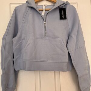 Lululemon X Peloton Scuba oversized sweatshirt half zip with hoodie